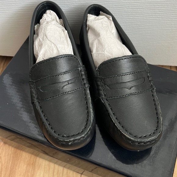 Polo Ralph Lauren black telly loafers size.9 toddler - Picture 1 of 10